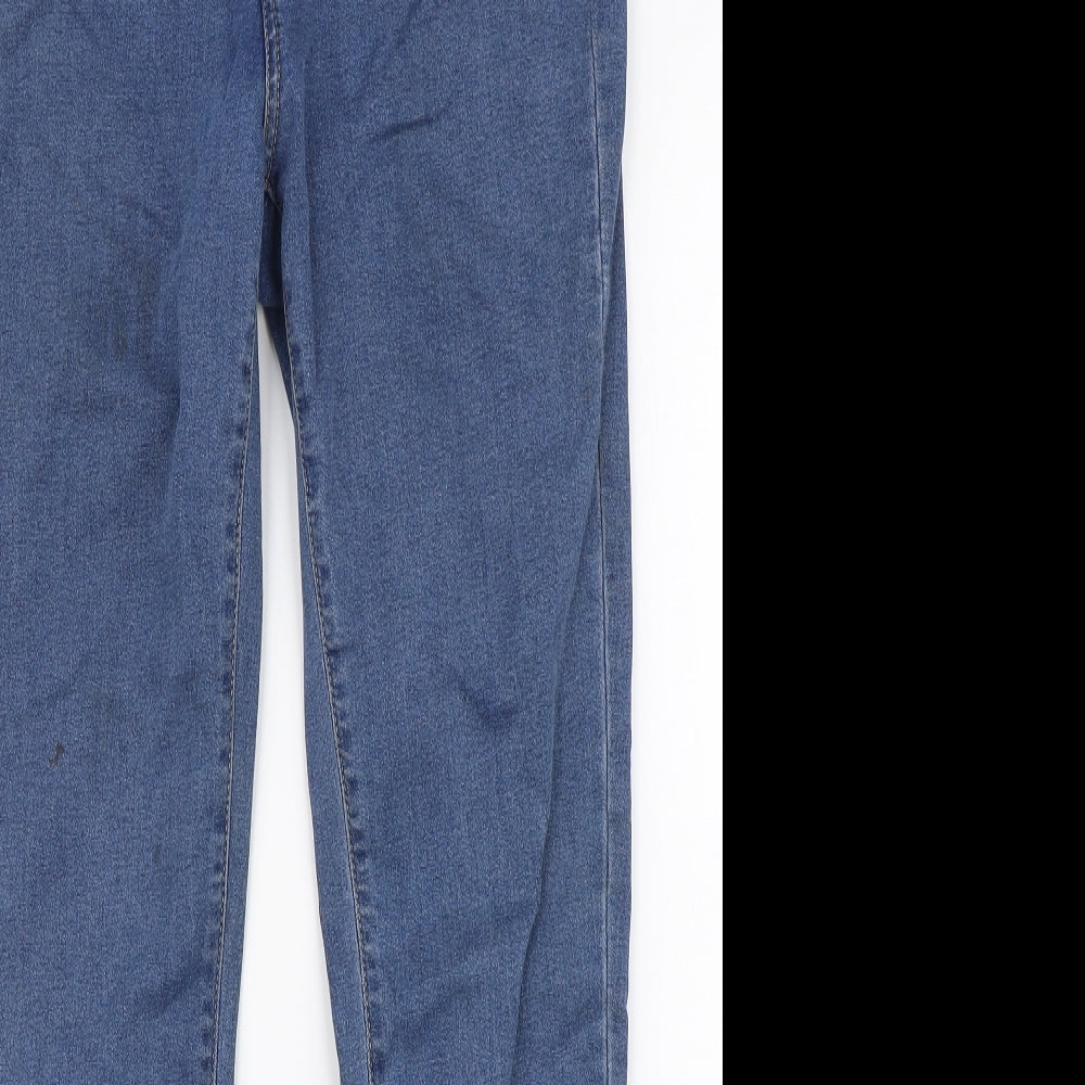 Denim Co Womens Blue  Cotton Skinny Jeans Size 12 L30 in Slim Zip