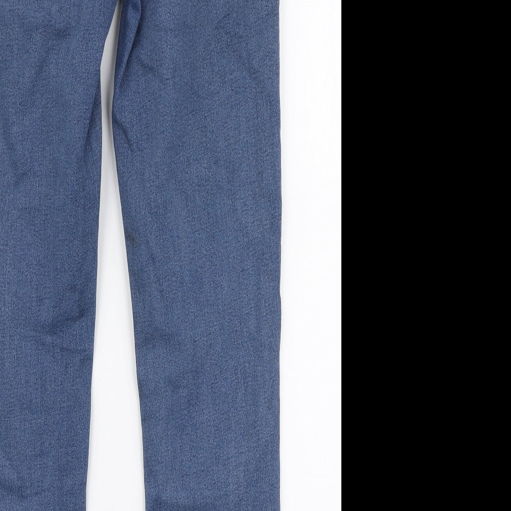 Denim Co Womens Blue  Cotton Skinny Jeans Size 12 L30 in Slim Zip