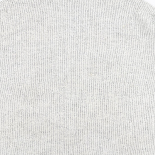 Primark Womens Grey Roll Neck  Acrylic Pullover Jumper Size S