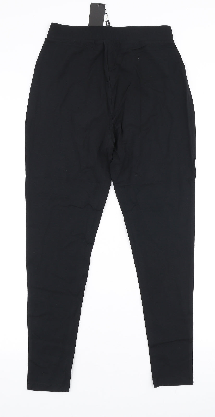 M & Co Womens Black  Cotton Capri Leggings Size 10 L25 in
