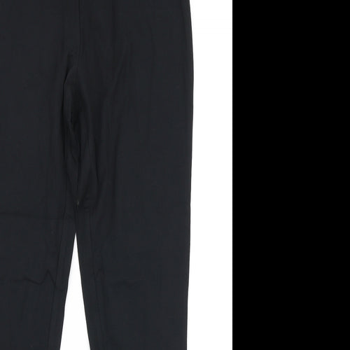 M & Co Womens Black  Cotton Capri Leggings Size 10 L25 in