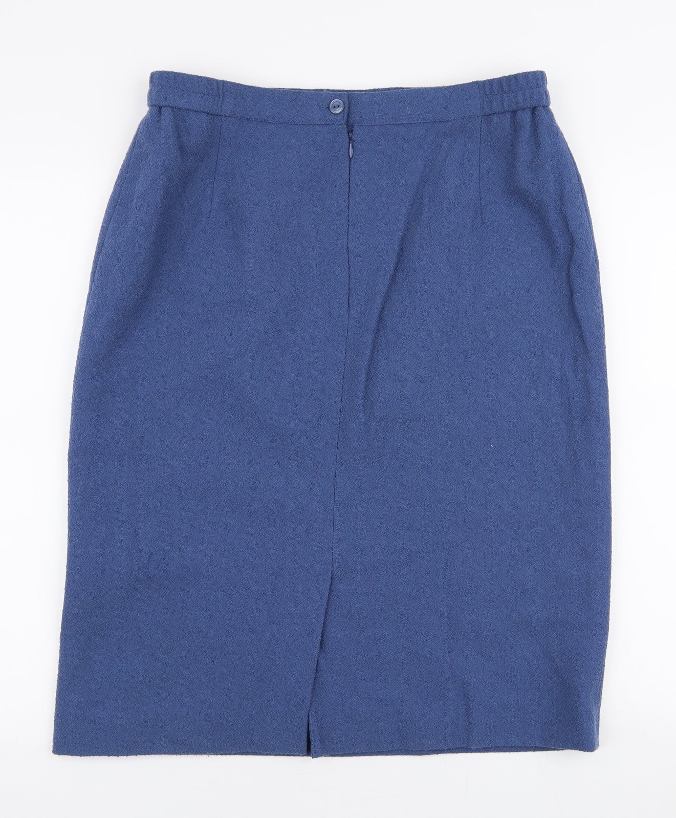 Eastex Womens Blue  Wool A-Line Skirt Size 16   Zip