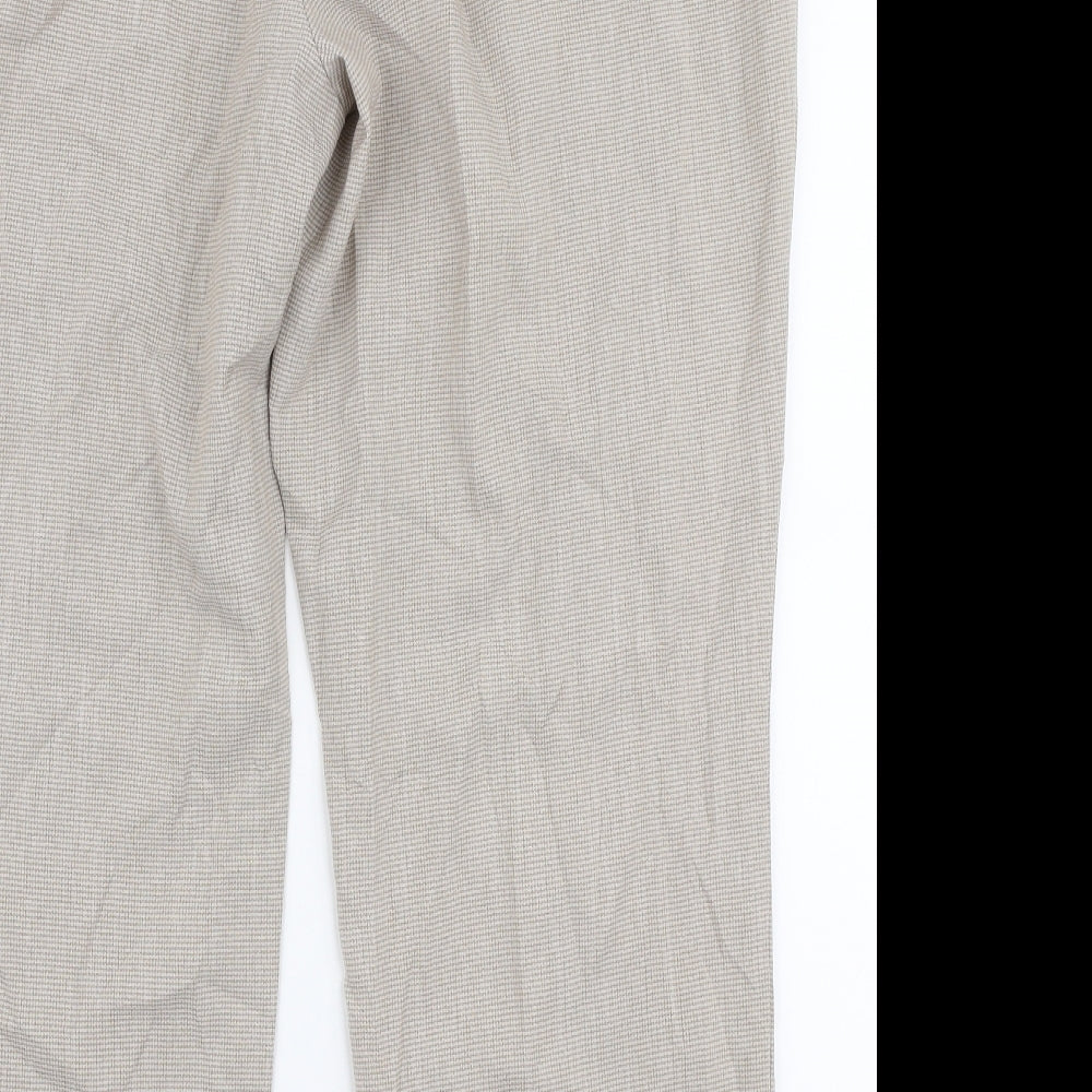 Marks and Spencer Womens Beige  Polyester Trousers  Size 20 L27 in Regular