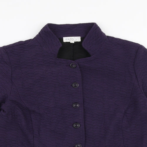 ERFO Womens Purple   Jacket Blazer Size 8  Button
