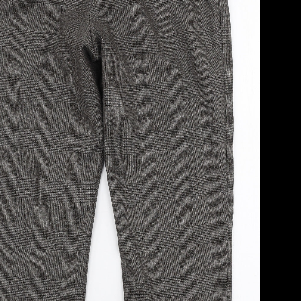 Zara Womens Brown  Polyester Dress Pants Trousers Size 16 L26 in Regular Drawstring