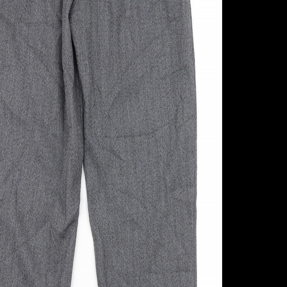 Autonomy Womens Grey  Polyester Dress Pants Trousers Size 12 L25 in Regular
