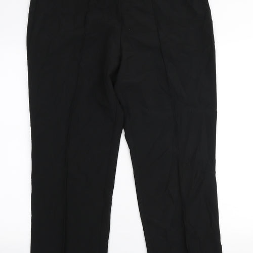 Vida Vi Womens Black  Polyester Trousers  Size 16 L27 in Regular
