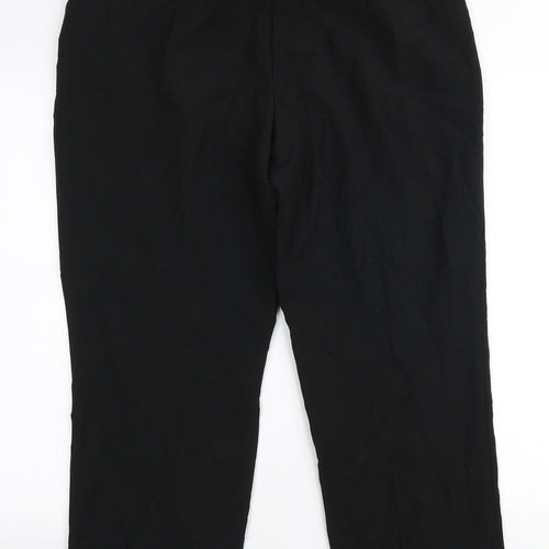 Vida Vi Womens Black  Polyester Trousers  Size 16 L27 in Regular