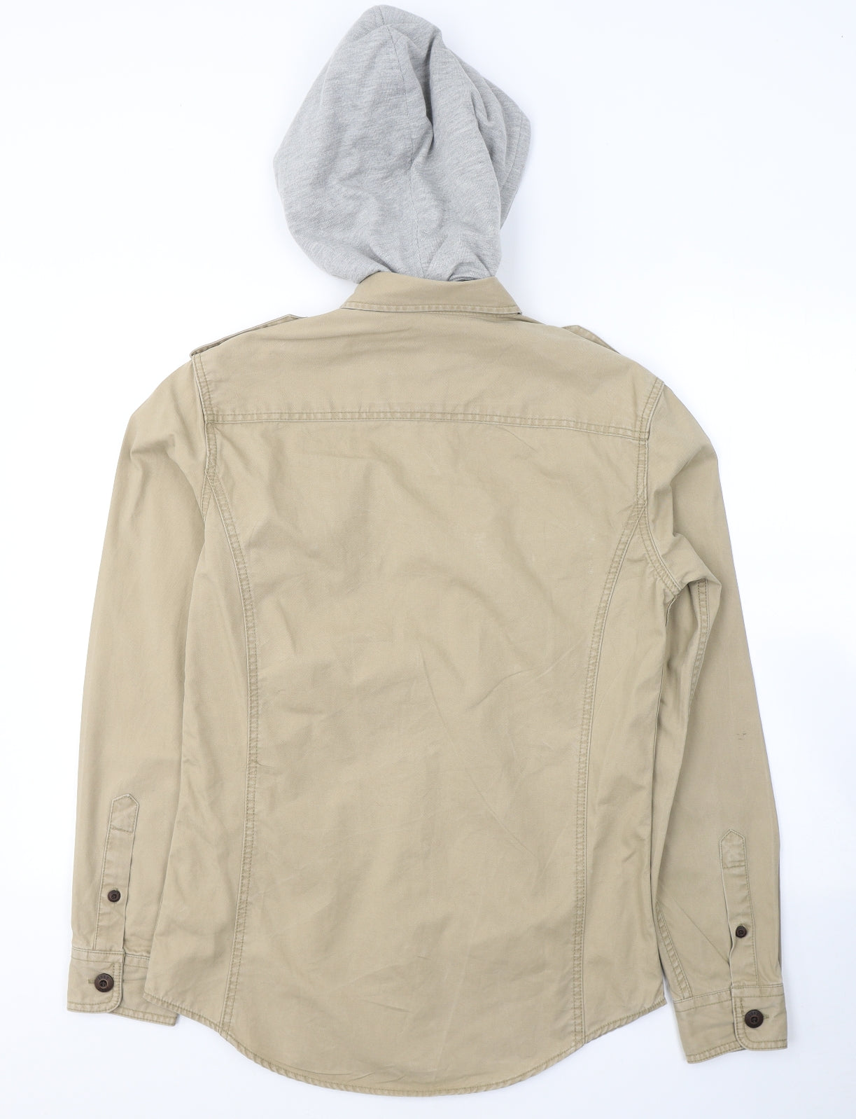 NEXT Mens Beige   Jacket Coat Size S  Button