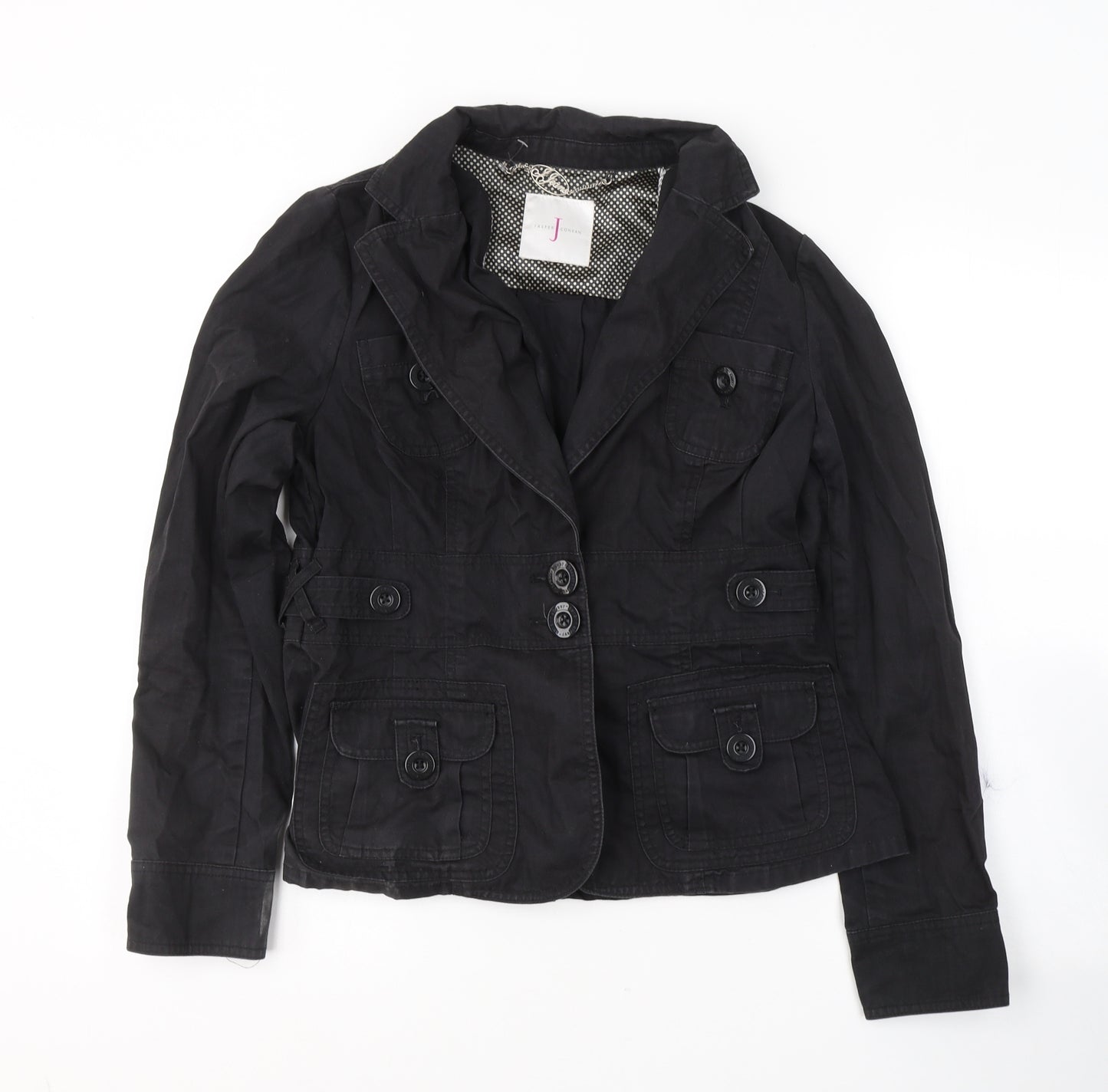 Jasper Conran Womens Black   Jacket  Size 14  Button