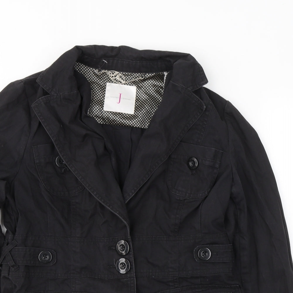 Jasper Conran Womens Black   Jacket  Size 14  Button