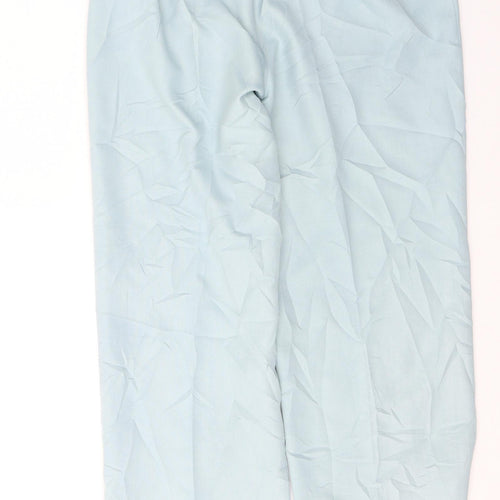 Plus Collection Womens Blue  Polyester Trousers  Size 12 L29 in Regular Buckle