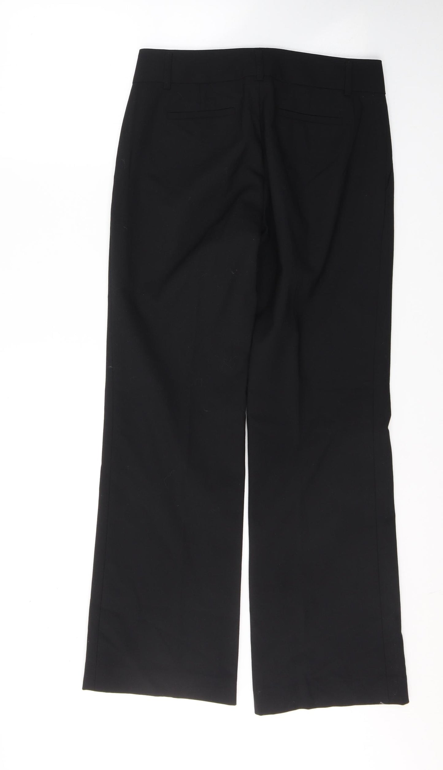Banana Republic Womens Black  Polyester Trousers  Size 4 L29.5 in Regular Buckle