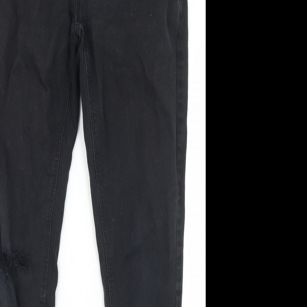 NEXT Mens Black  Cotton Skinny Jeans Size 34 in L31 in Regular Button