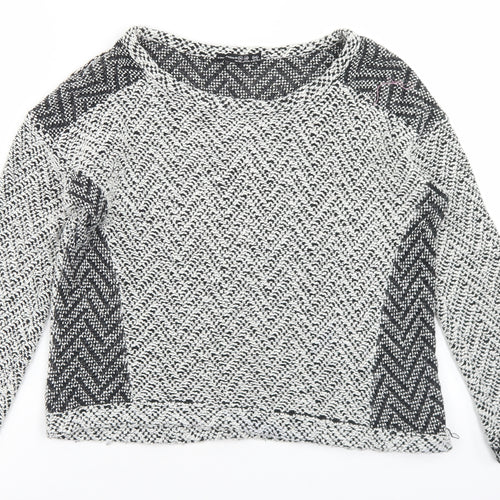 Atmosphere Womens Grey  Cotton Basic T-Shirt Size 10 Round Neck