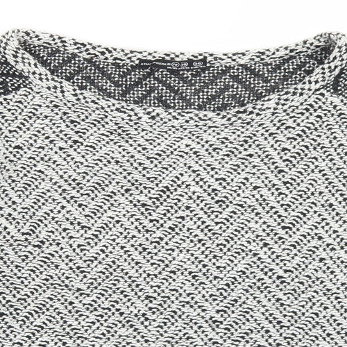 Atmosphere Womens Grey  Cotton Basic T-Shirt Size 10 Round Neck