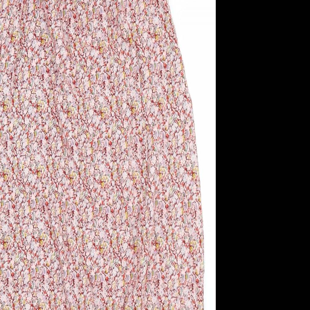 NEXT Girls Red Floral Cotton Jumpsuit One-Piece Size 4-5 Years