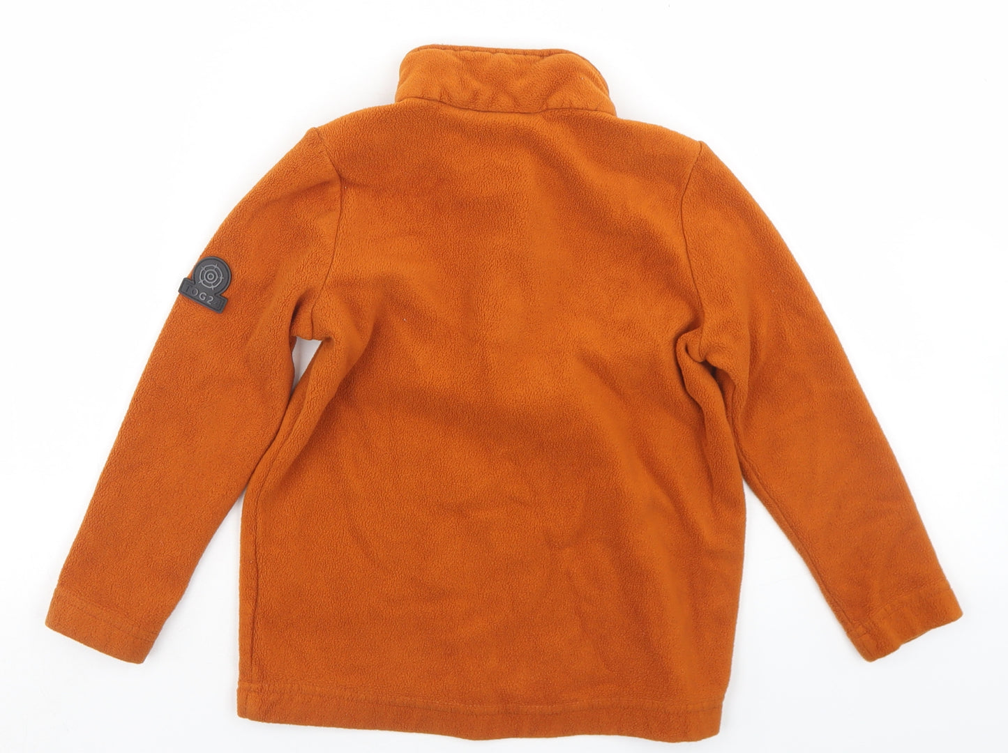 TOG 24 Boys Brown  Polyester Pullover Sweatshirt Size 6 Years  Zip