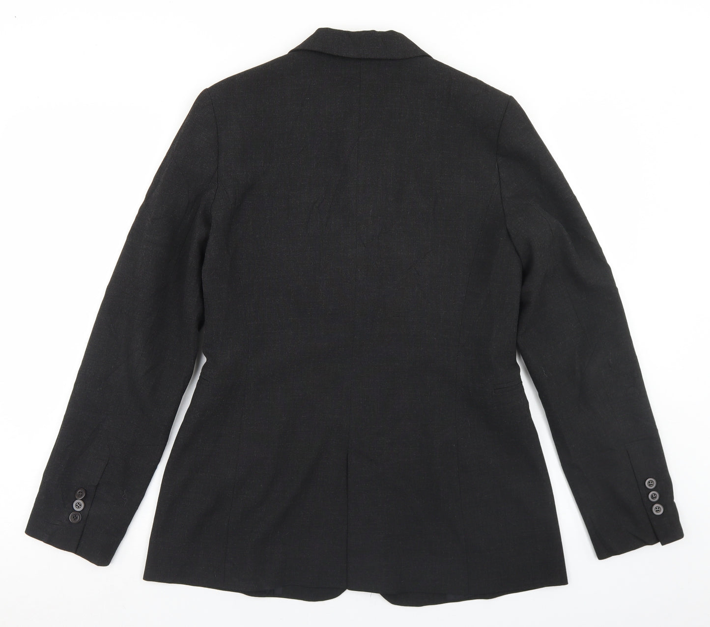 Zara Womens Grey  Polyester Jacket Blazer Size 12
