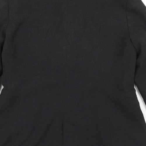 Zara Womens Grey  Polyester Jacket Blazer Size 12