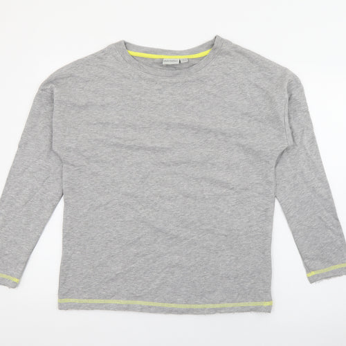 Blue Motion Womens Grey Crew Neck  Cotton Pullover Jumper Size 8