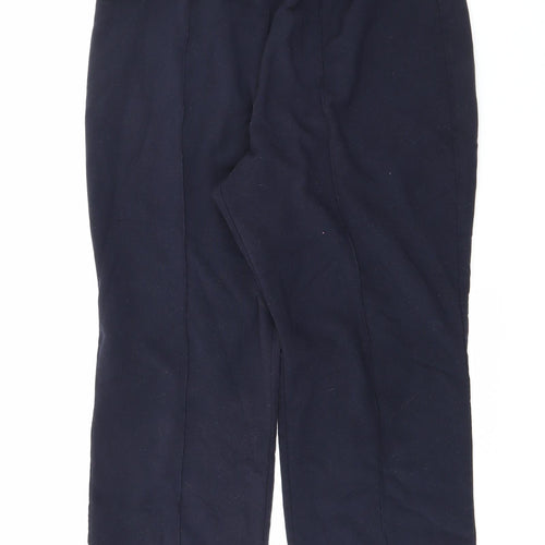 Preworn Womens Blue  Polyester Trousers  Size 18 L26 in Regular