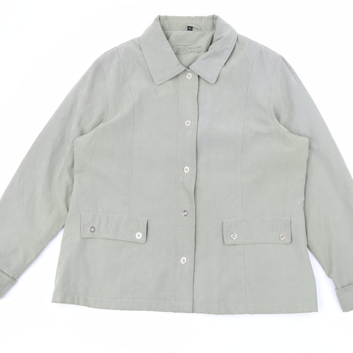 Finesse Womens Green   Jacket  Size 18  Snap