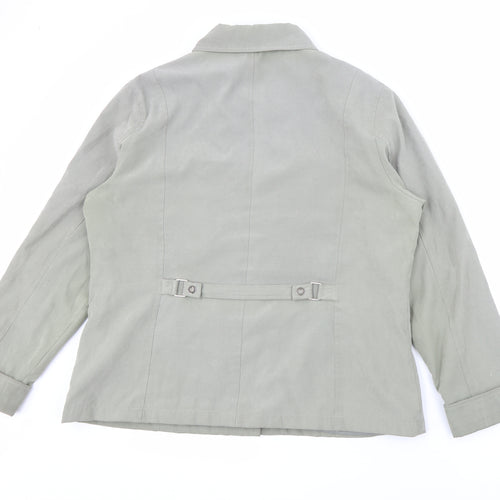 Finesse Womens Green   Jacket  Size 18  Snap