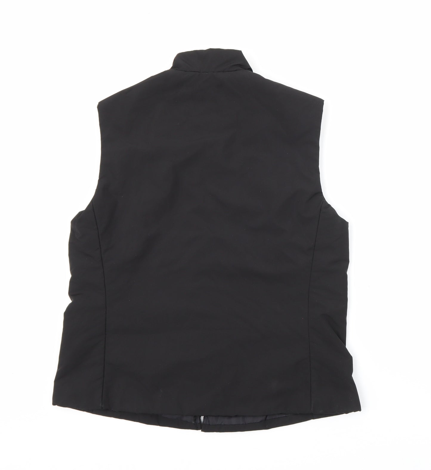 Marks and Spencer Womens Black   Gilet Coat Size 12  Zip