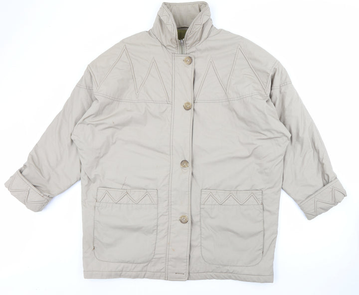 Rossetti Womens Beige Jacket Coat Size 18 Zip