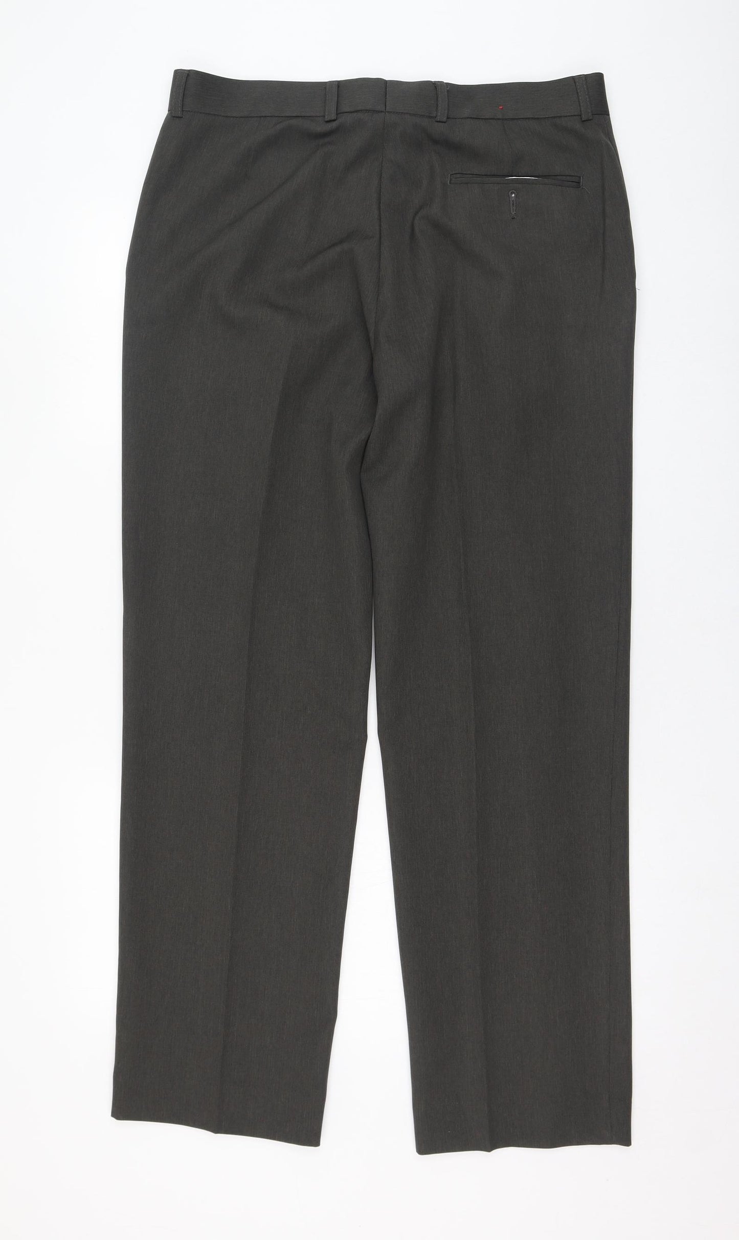 James Pringle Mens Green  Polyester Trousers  Size 36 L31 in Regular Zip
