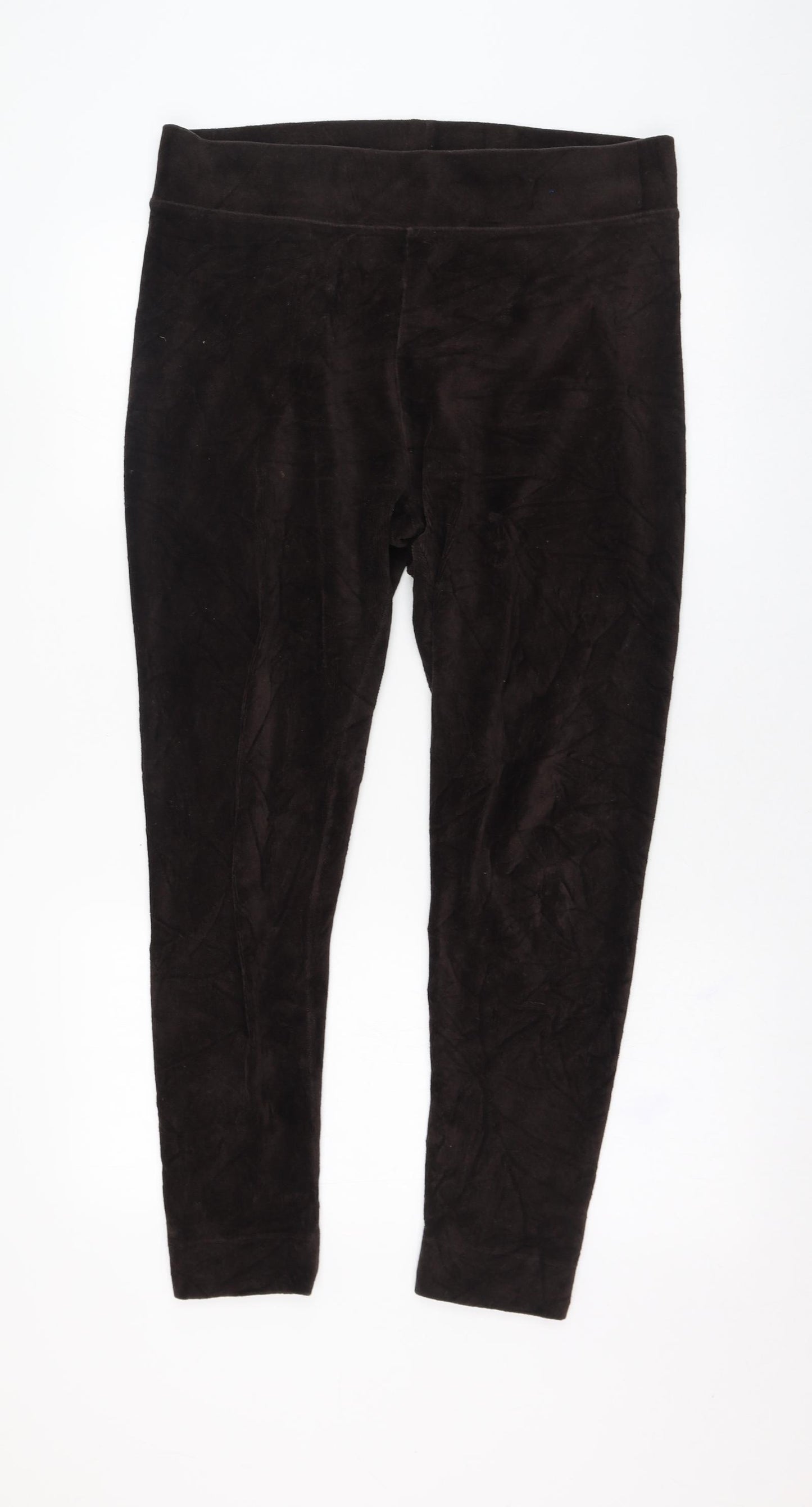 Marks and Spencer Womens Brown  Cotton Capri Leggings Size 16 L28 in