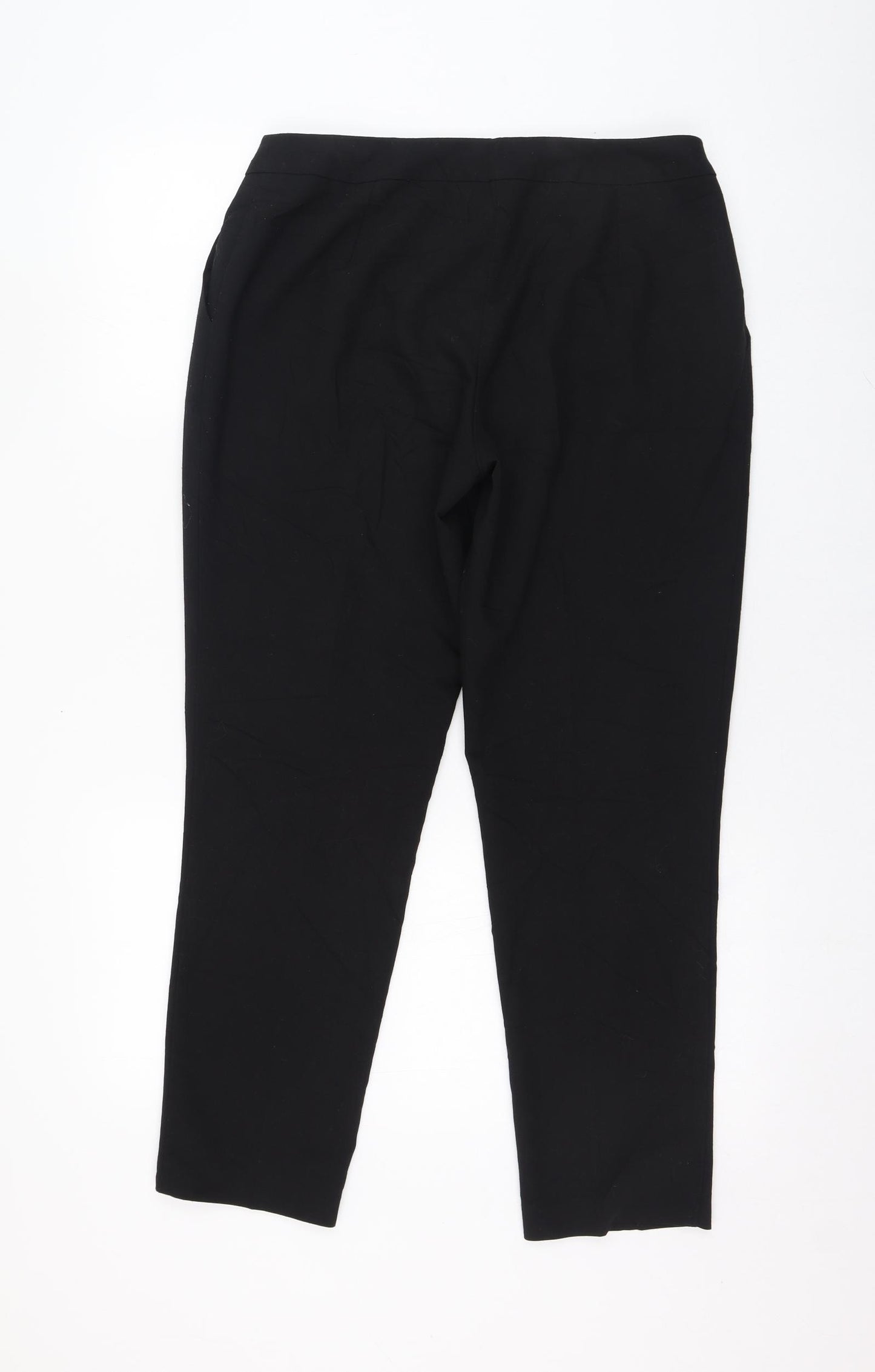 Dorothy Perkins Womens Black  Polyester Trousers  Size 10 L26 in Regular Zip