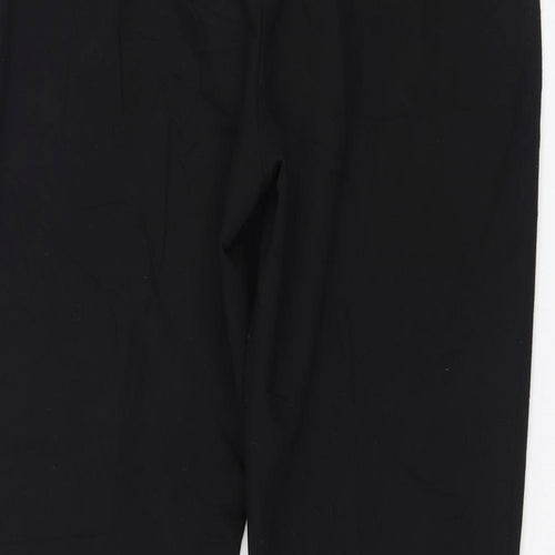 Dorothy Perkins Womens Black  Polyester Trousers  Size 10 L26 in Regular Zip