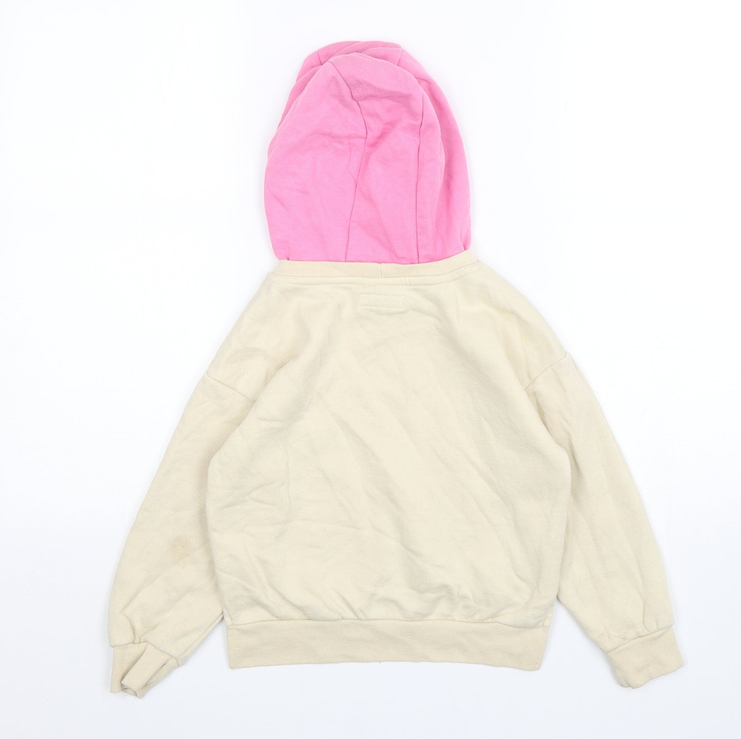 Primark Girls Multicoloured  Cotton Pullover Hoodie Size 6-7 Years
