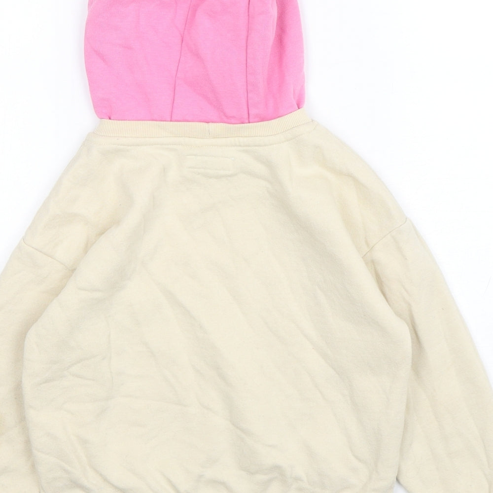 Primark Girls Multicoloured  Cotton Pullover Hoodie Size 6-7 Years