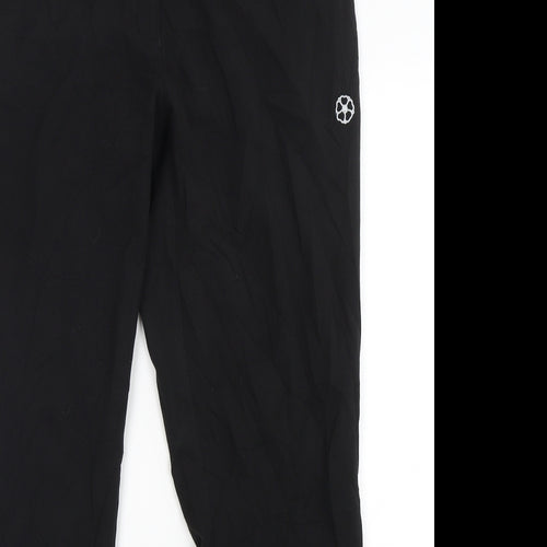 Turtex Womens Black  Polyester Trousers  Size 32 in L30 in Regular Hook & Eye