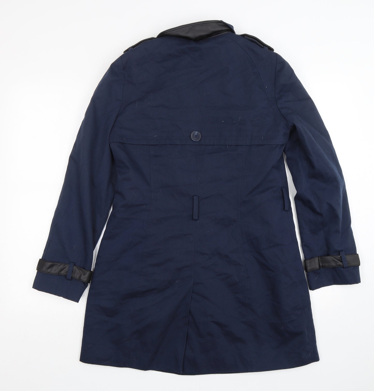 Atmosphere Womens Blue   Overcoat Coat Size 10  Button