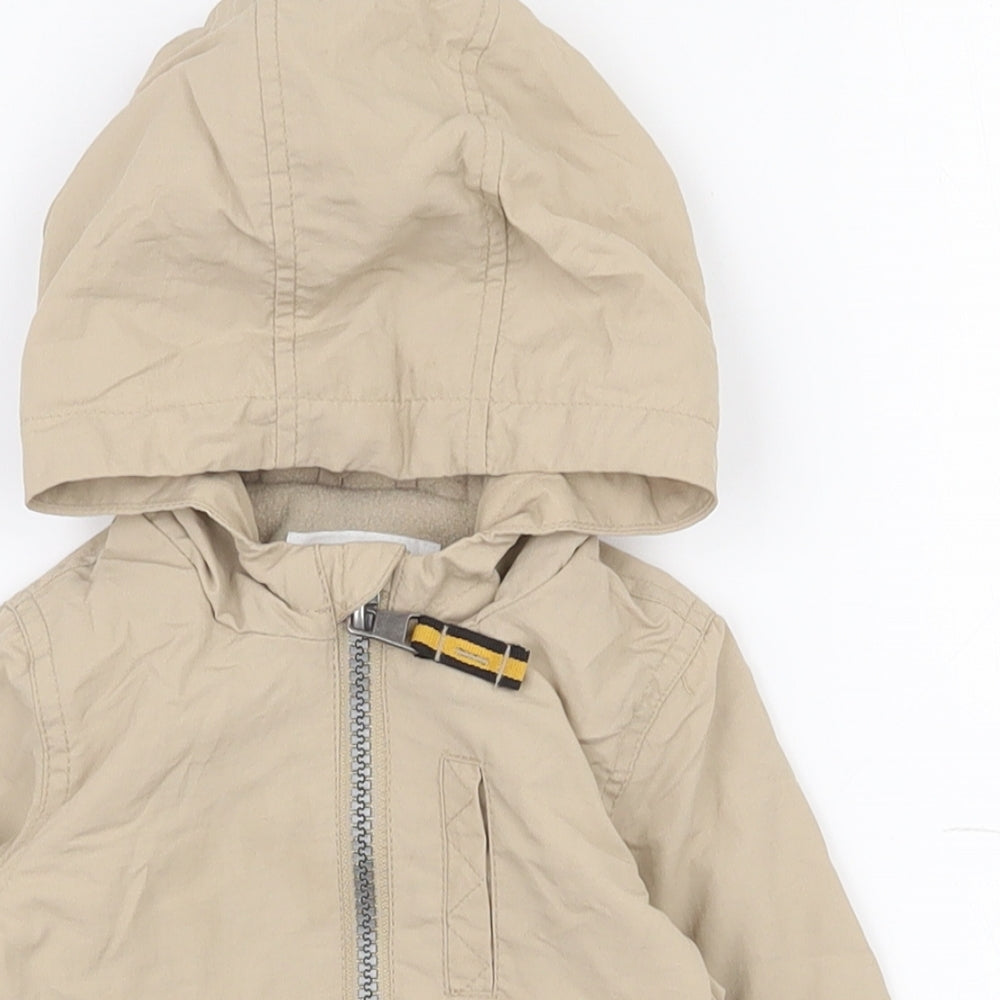 F&F Baby Beige   Jacket  Size 0-3 Months   Zip
