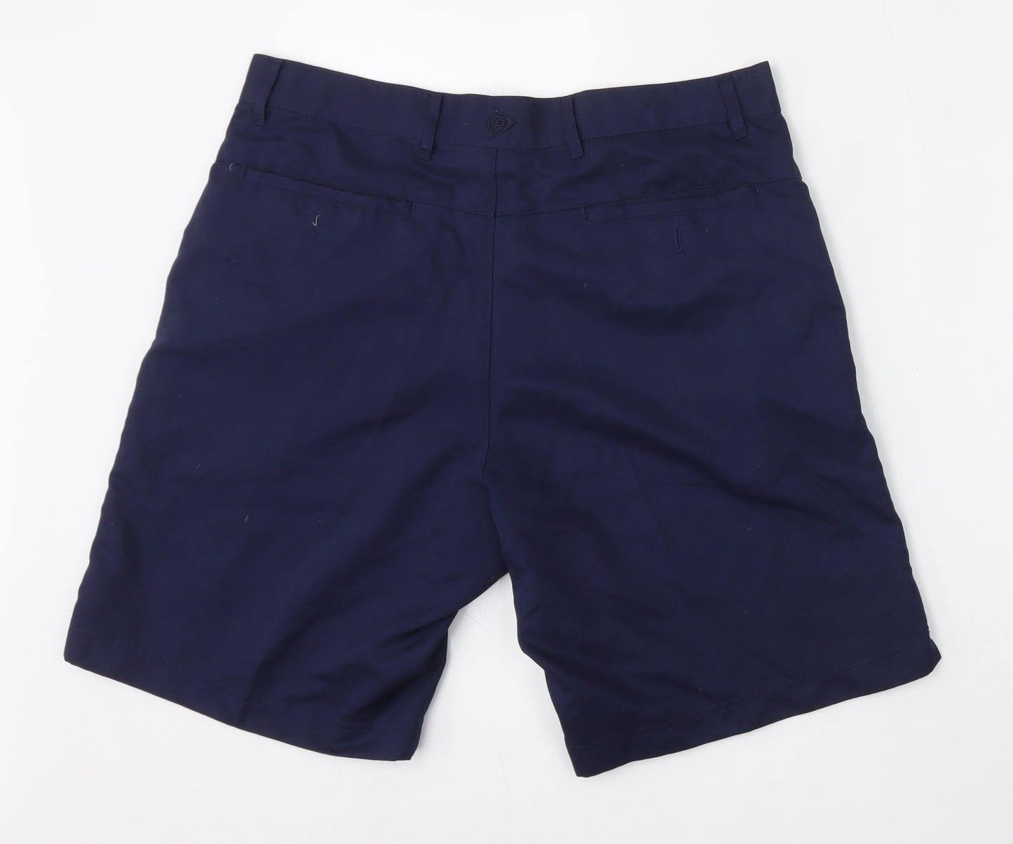 Dunlop Mens Blue  Polyester Chino Shorts Size 34 L8 in Regular Zip