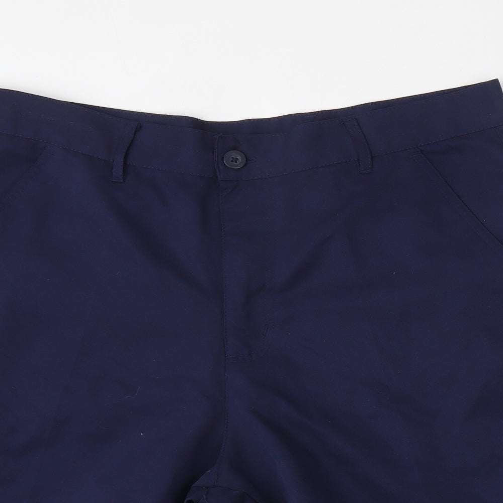 Dunlop Mens Blue  Polyester Chino Shorts Size 34 L8 in Regular Zip