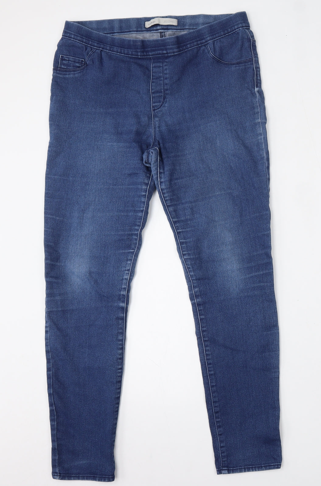 George Womens Blue  Cotton Jegging Jeans Size 14 L30 in Regular