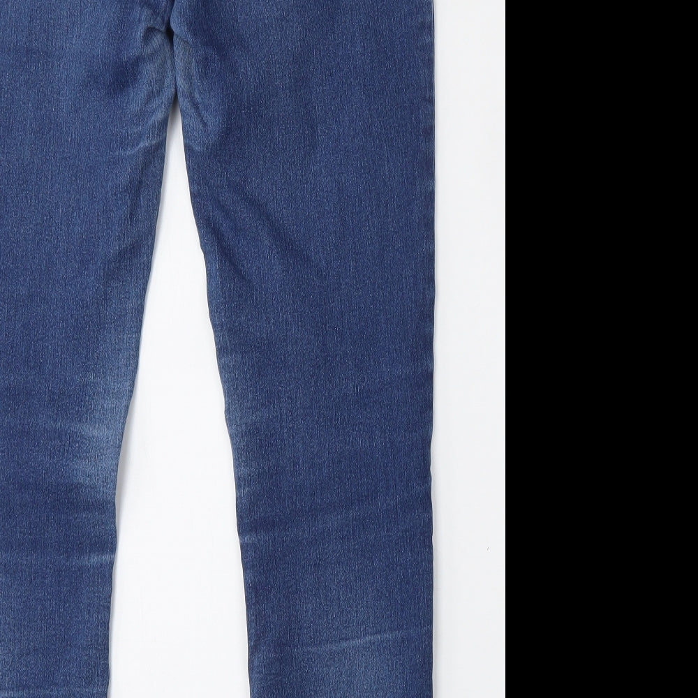 George Womens Blue  Cotton Jegging Jeans Size 14 L30 in Regular