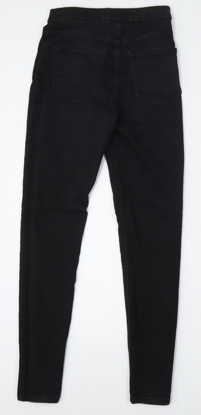 Marks and Spencer Womens Black  Cotton Skinny Jeans Size 10 L31 in Regular Button