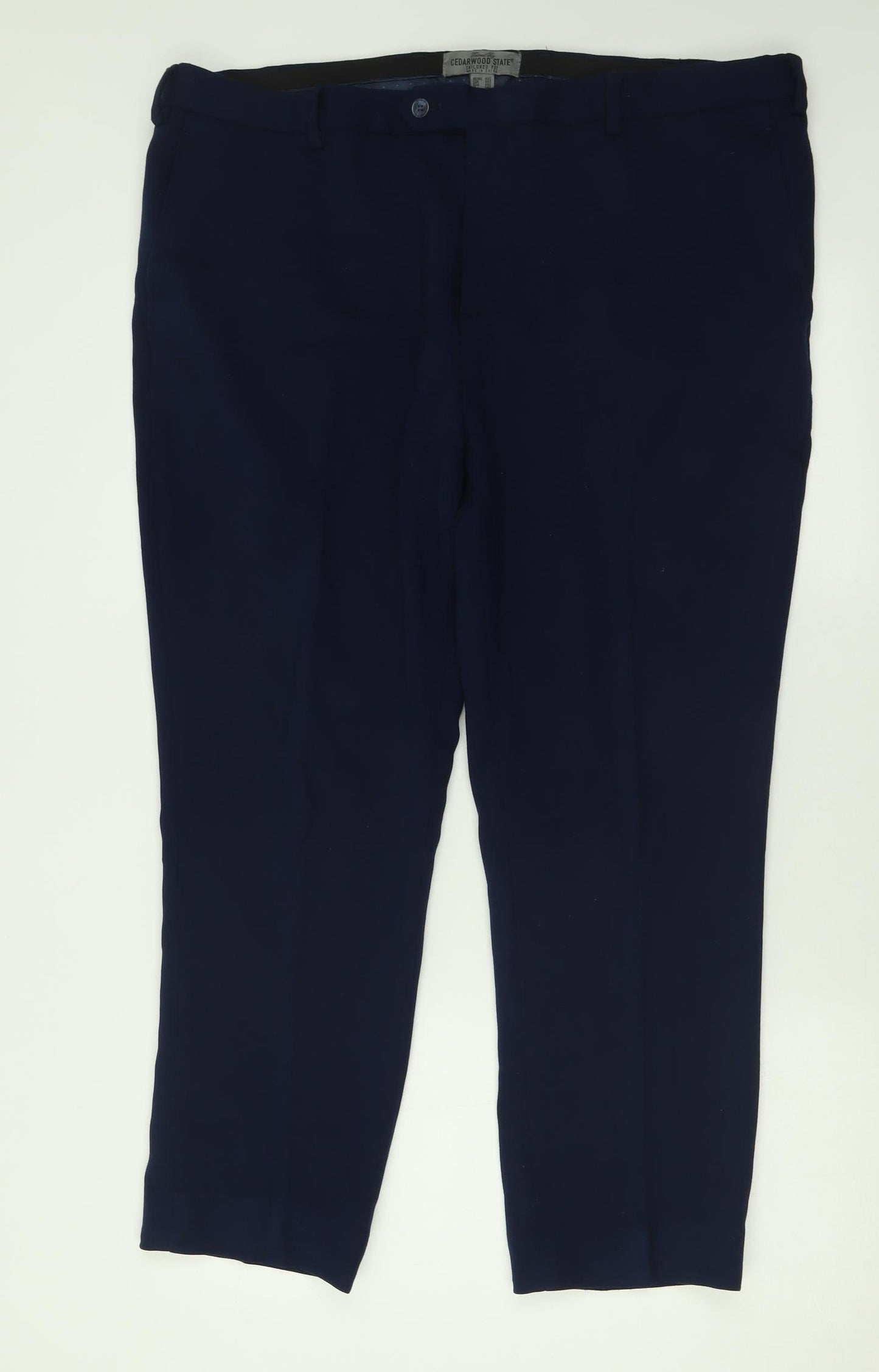 Cedar Wood State Mens Blue  Polyester Trousers  Size 40 L27 in Regular Button - Short Leg