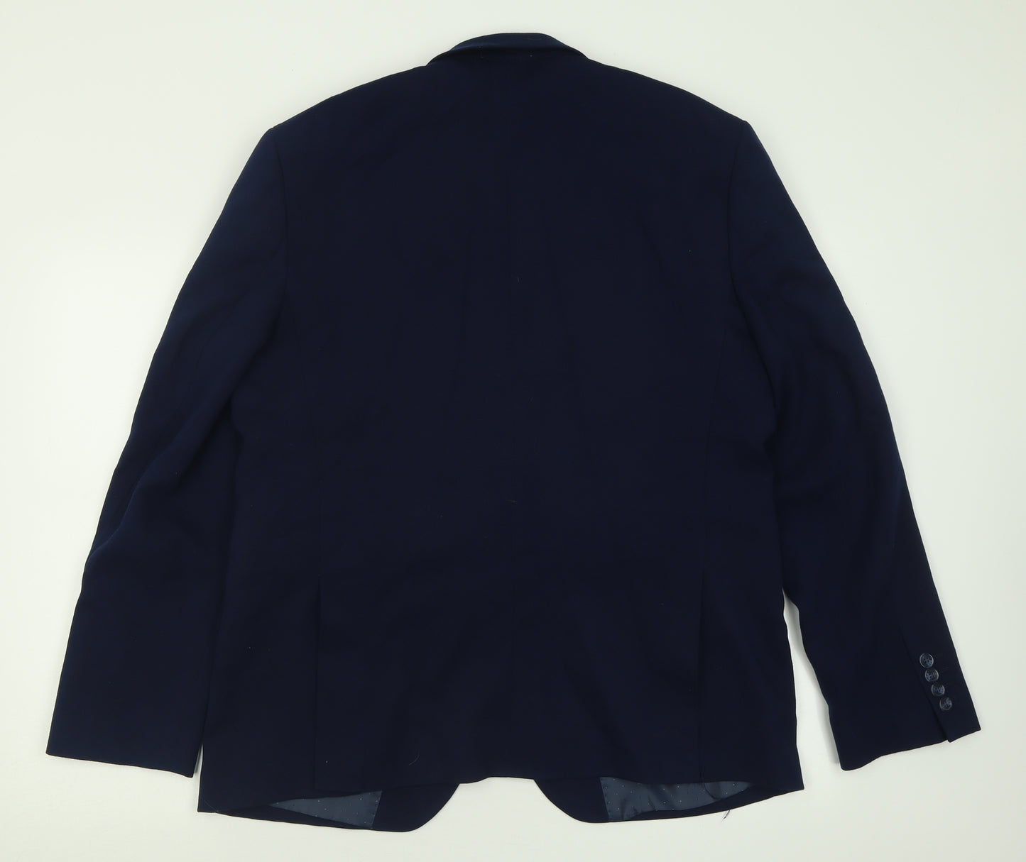 Cedar Wood State Mens Blue  Polyester Jacket Suit Jacket Size 44