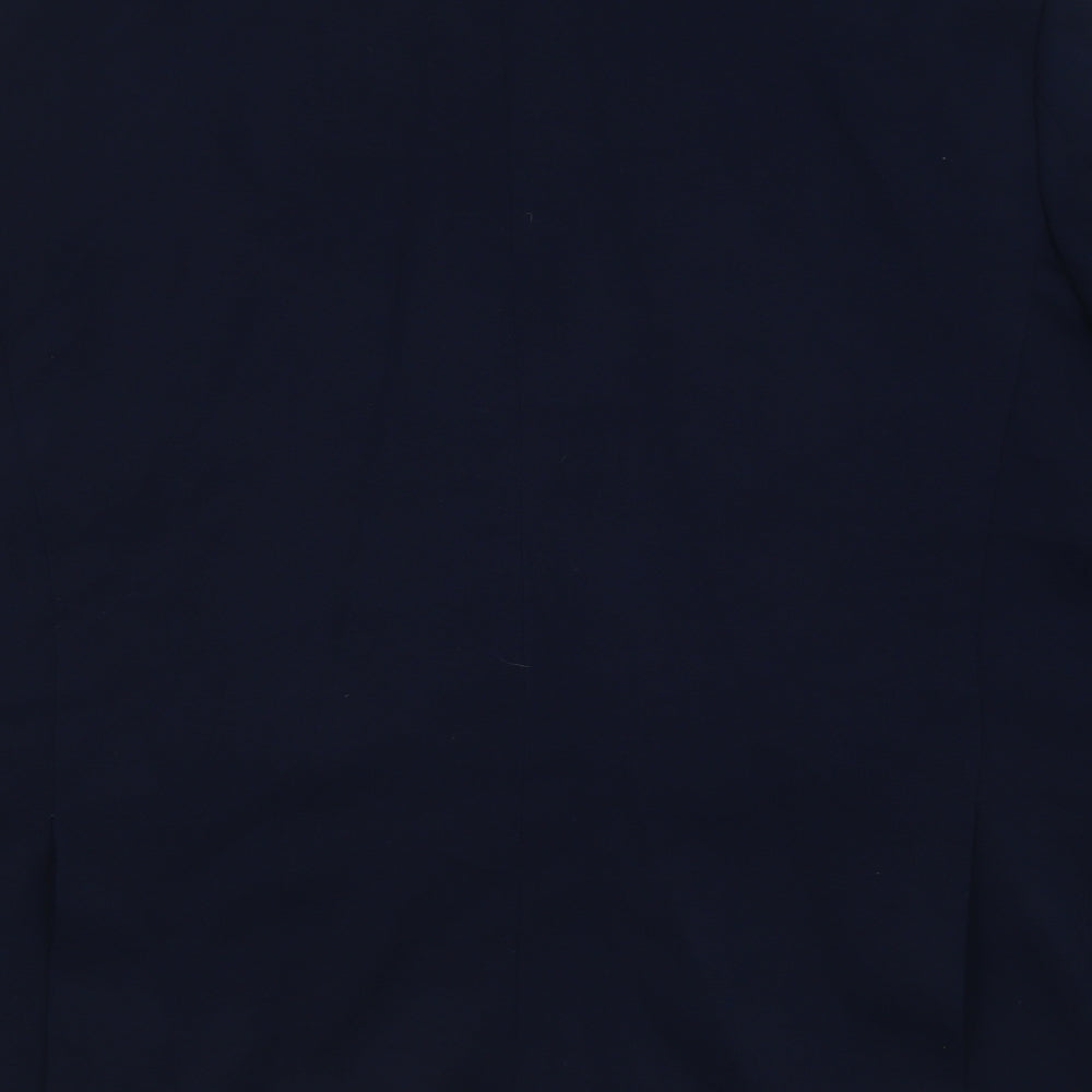 Cedar Wood State Mens Blue  Polyester Jacket Suit Jacket Size 44