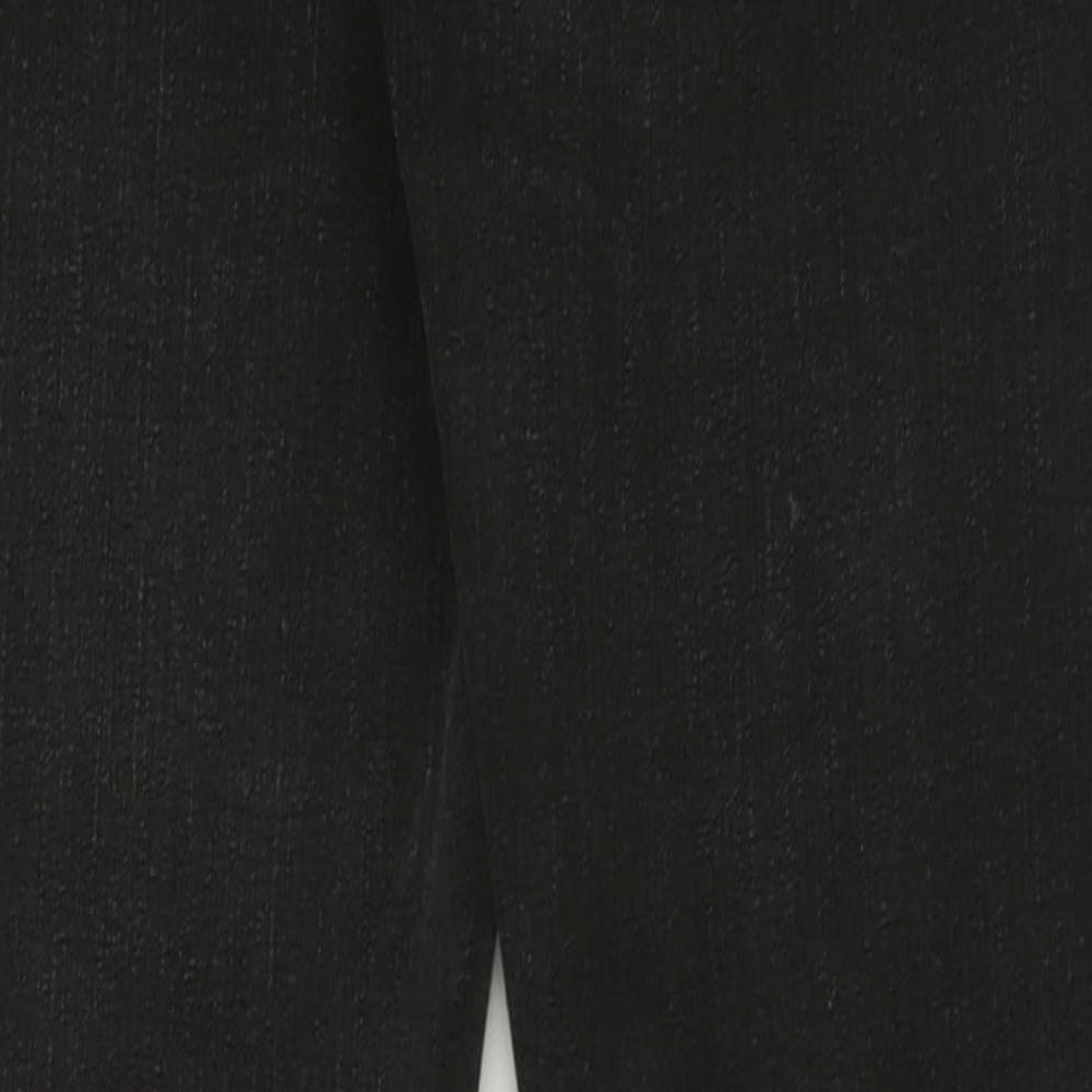 NEXT Mens Black  Cotton Straight Jeans Size 30 L31 in Regular Button