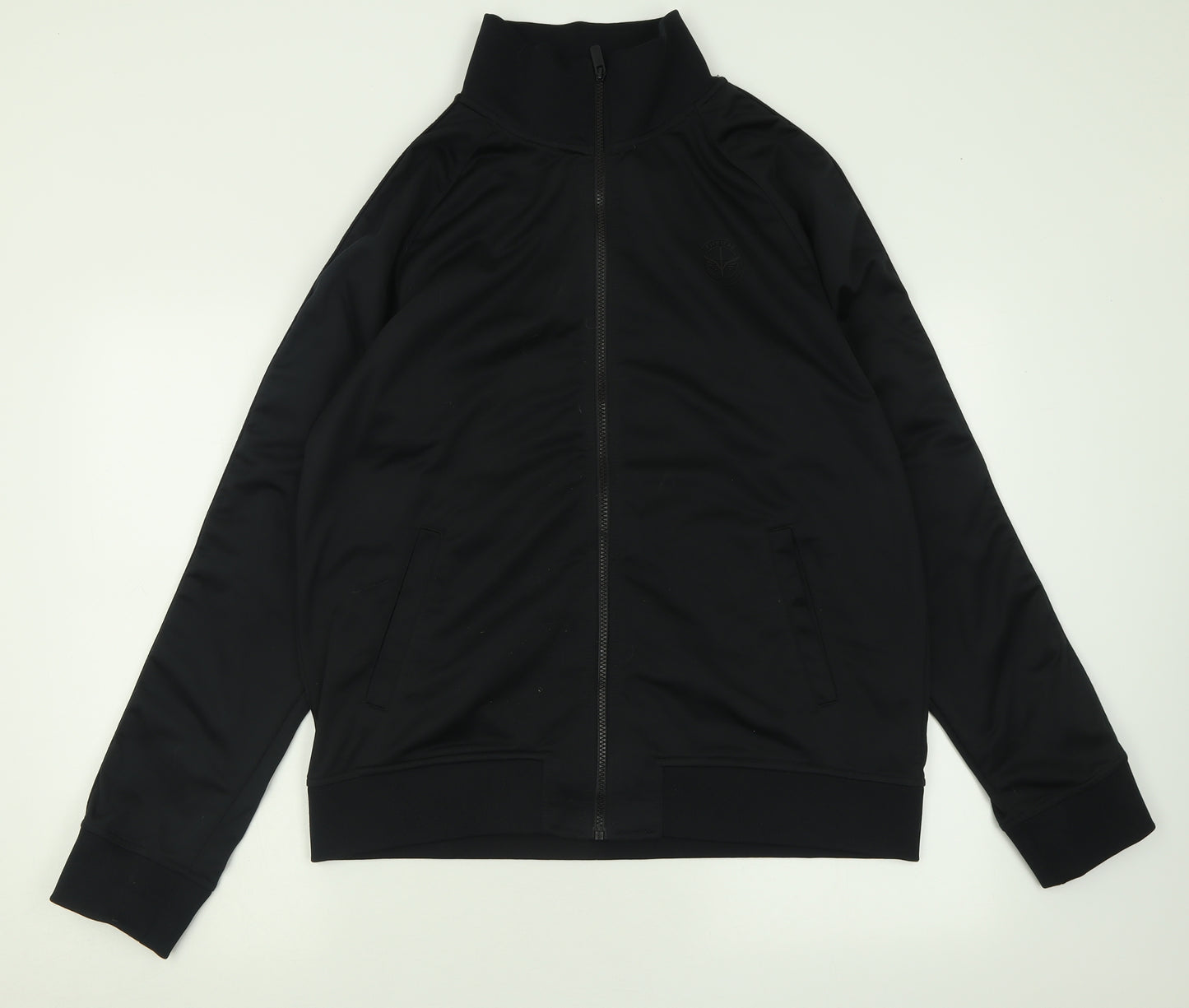 Firetrap Mens Black  Polyester Full Zip Sweatshirt Size 2XL