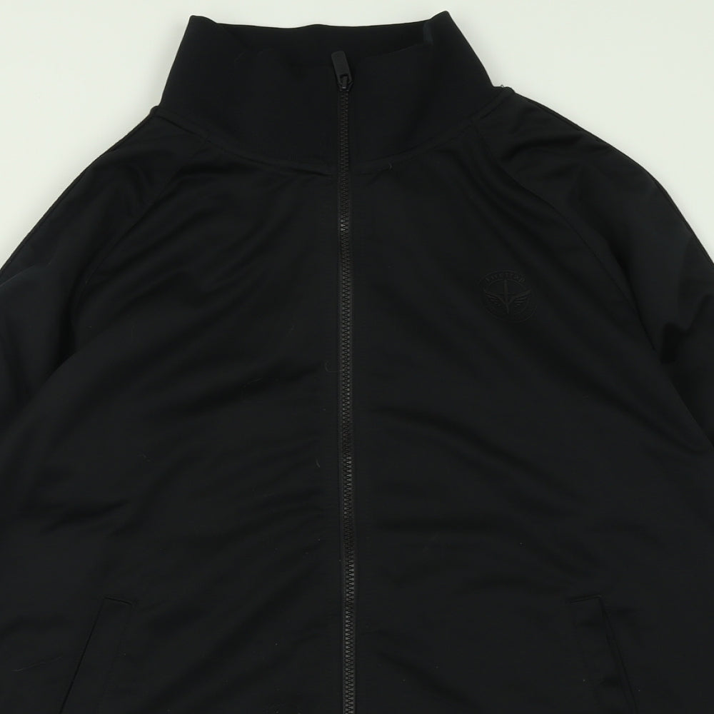 Firetrap Mens Black  Polyester Full Zip Sweatshirt Size 2XL